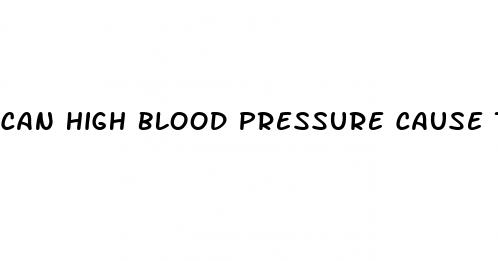 can high blood pressure cause tingling in hands