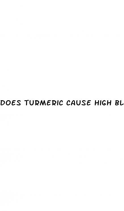 does turmeric cause high blood pressure