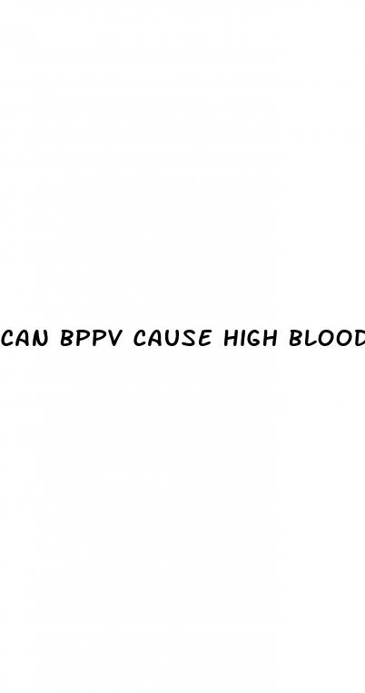 can bppv cause high blood pressure