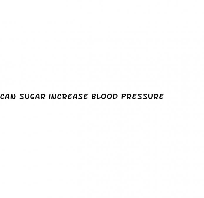 can sugar increase blood pressure