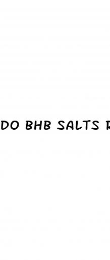 do bhb salts raise blood pressure