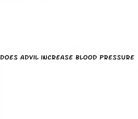 does advil increase blood pressure