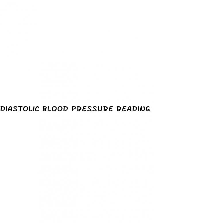 diastolic blood pressure reading