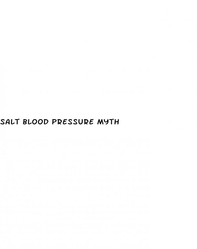 salt blood pressure myth