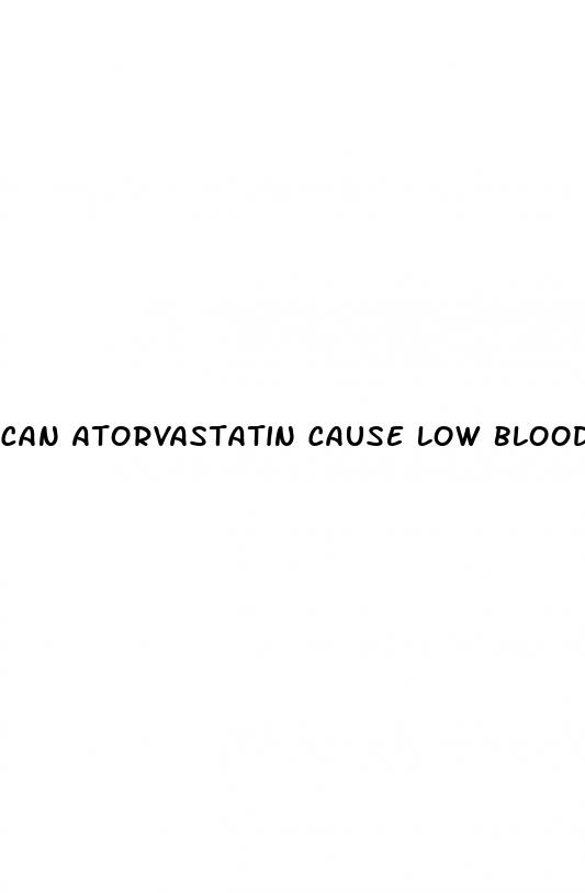 can atorvastatin cause low blood pressure
