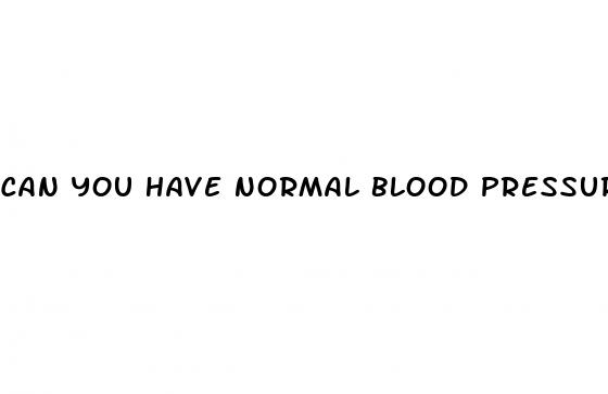 can you have normal blood pressure and clogged arteries