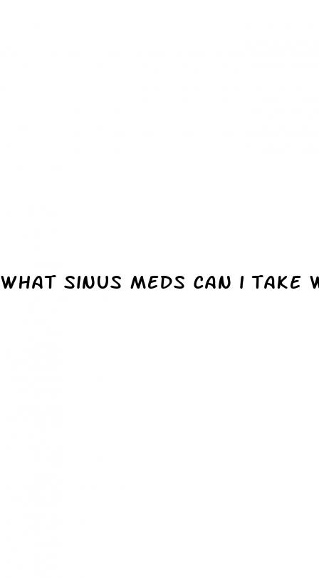 what sinus meds can i take with high blood pressure