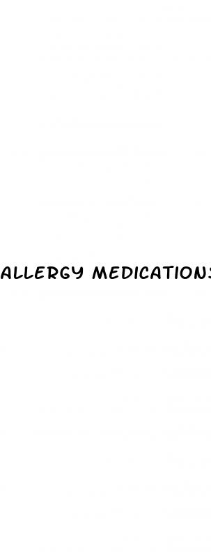 allergy medications high blood pressure
