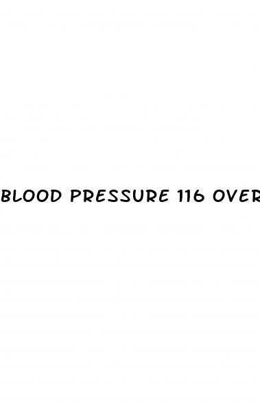 blood pressure 116 over 81