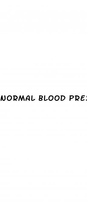 normal blood pressure readings