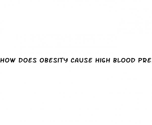 how does obesity cause high blood pressure
