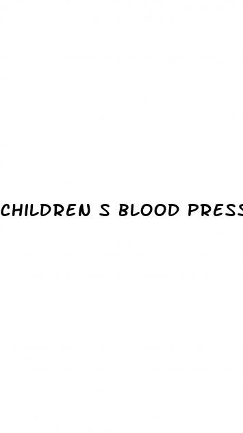 children s blood pressure range