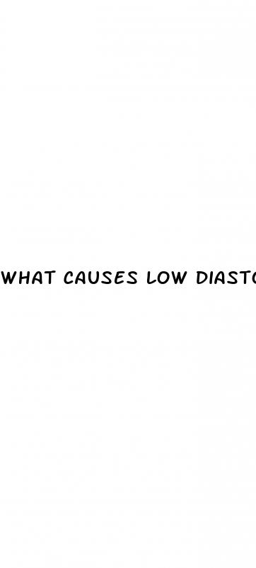 what causes low diastolic blood pressure