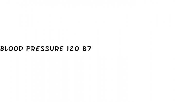 blood pressure 120 87