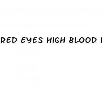 red eyes high blood pressure