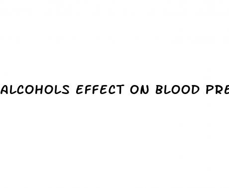 alcohols effect on blood pressure