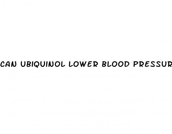 can ubiquinol lower blood pressure