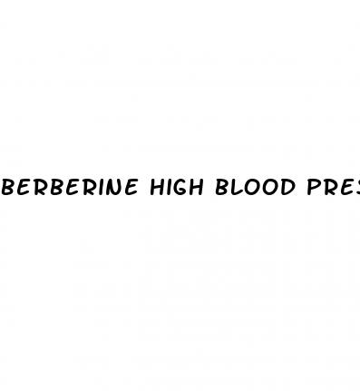 berberine high blood pressure