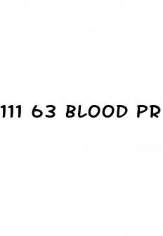 111 63 blood pressure