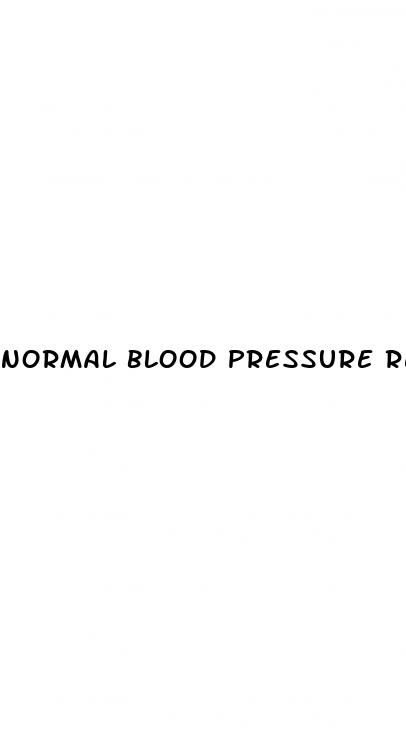 normal blood pressure reading men