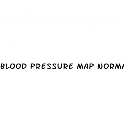 blood pressure map normal range