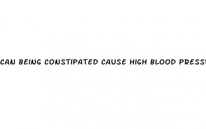 can being constipated cause high blood pressure