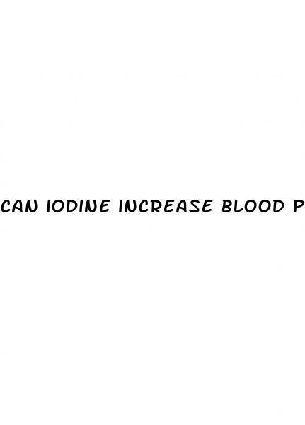 can iodine increase blood pressure