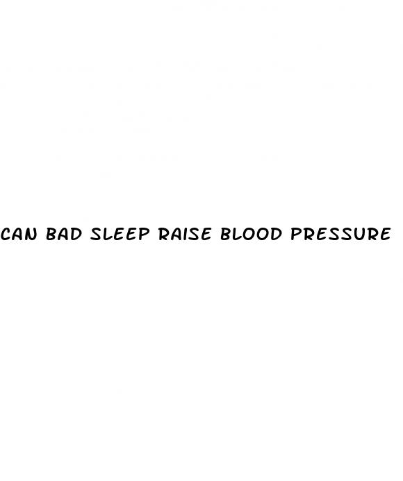 can bad sleep raise blood pressure