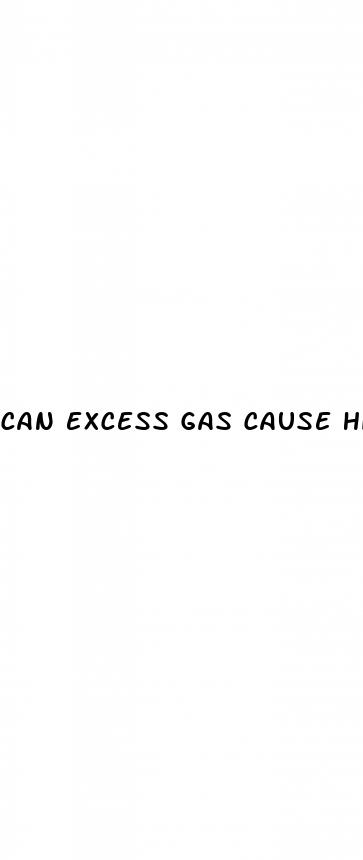 can excess gas cause high blood pressure