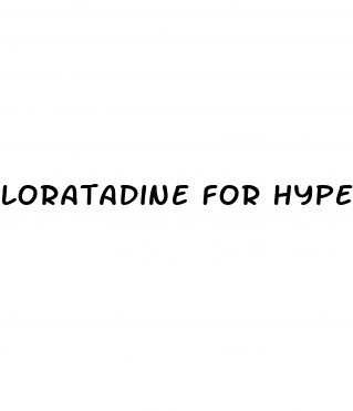 loratadine for hypertension