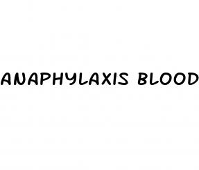 anaphylaxis blood pressure