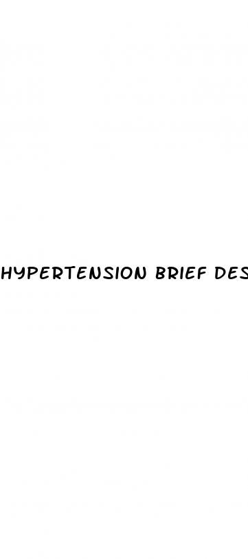 hypertension brief description