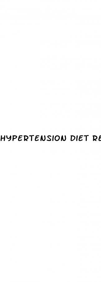 hypertension diet restrictions