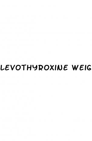 levothyroxine weight loss