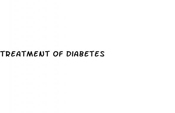 treatment of diabetes