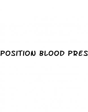 position blood pressure