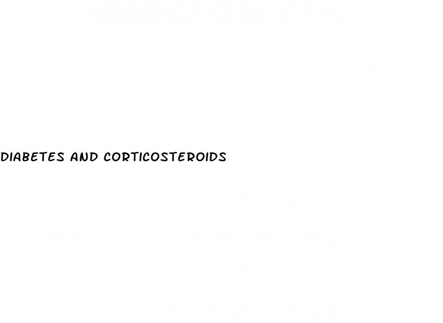 diabetes and corticosteroids