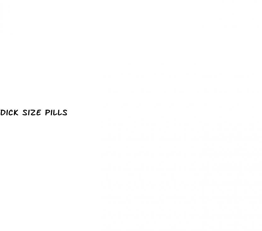 dick size pills