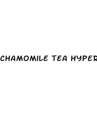 chamomile tea hypertension