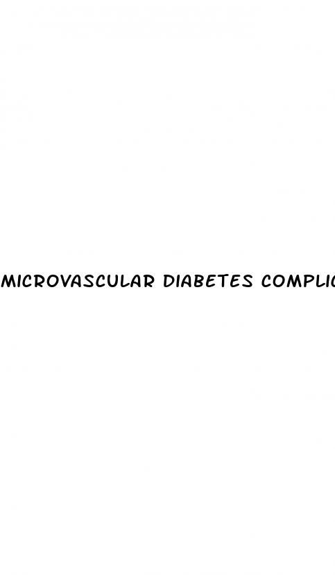 microvascular diabetes complications