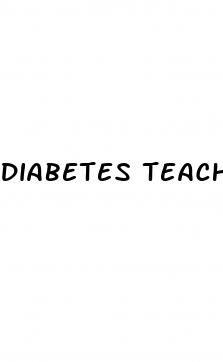 diabetes teaching plan