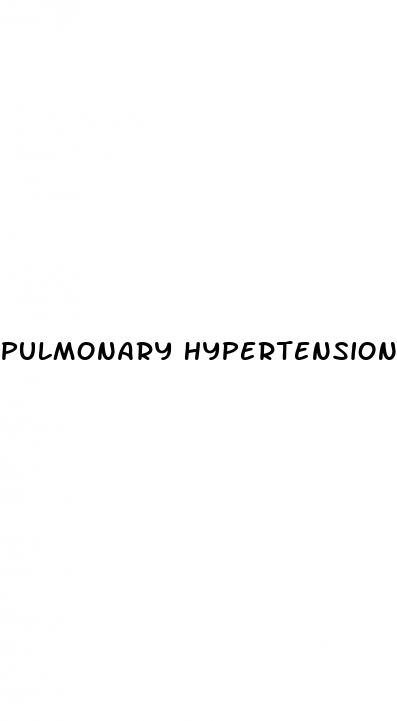 pulmonary hypertension crackles