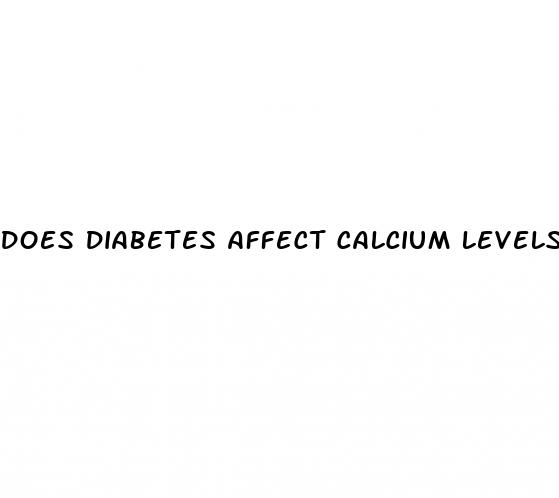 does diabetes affect calcium levels