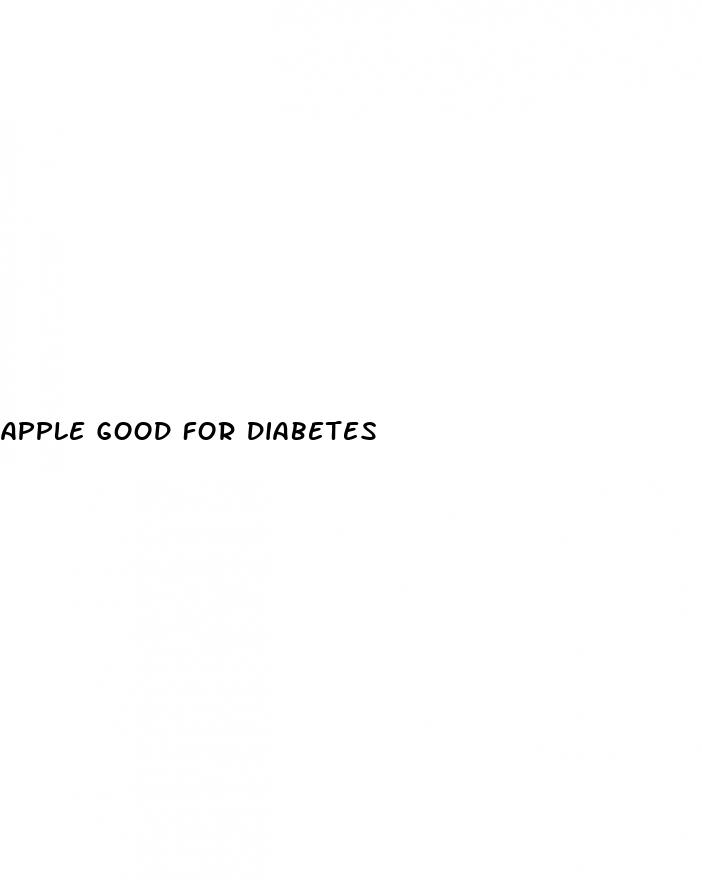 apple good for diabetes