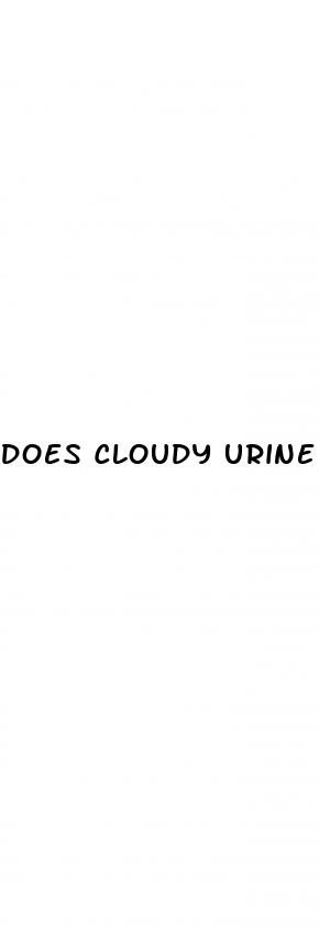 does cloudy urine mean diabetes