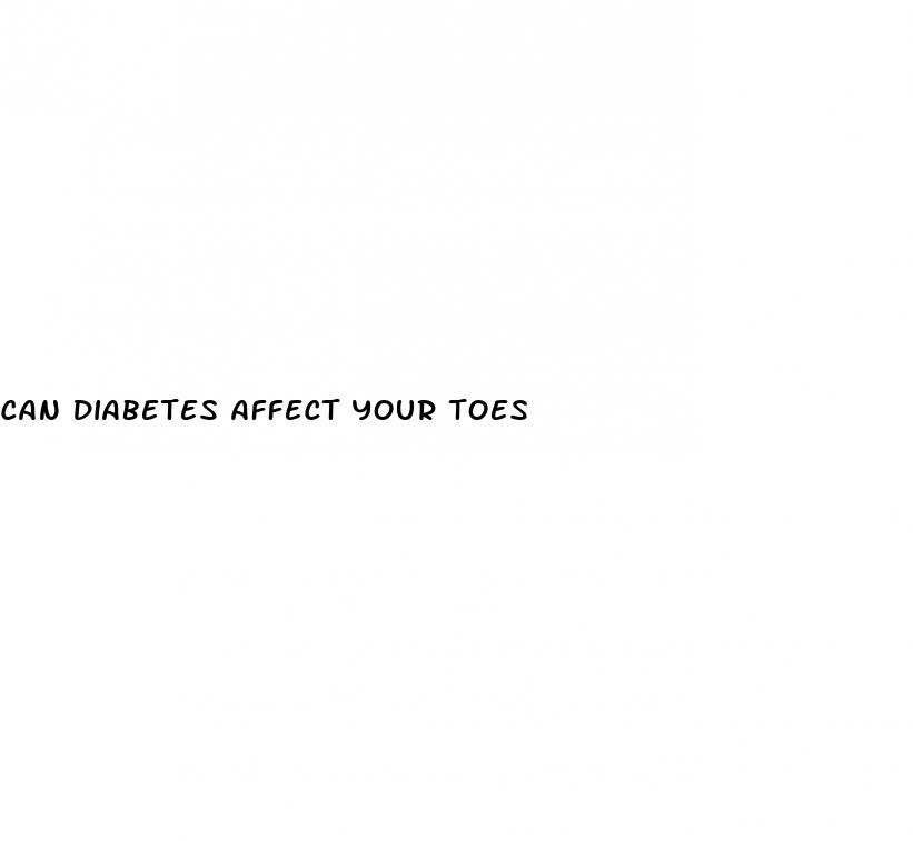 can diabetes affect your toes