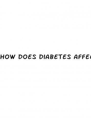 how does diabetes affect blood flow