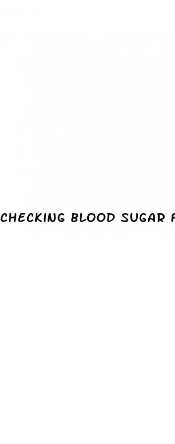 checking blood sugar for gestational diabetes
