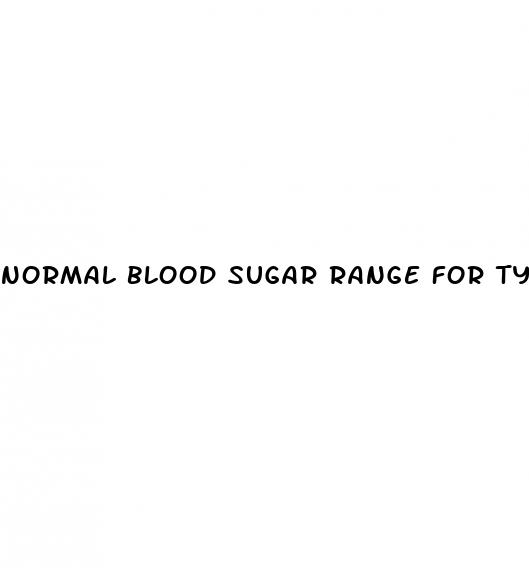 normal blood sugar range for type 2 diabetes