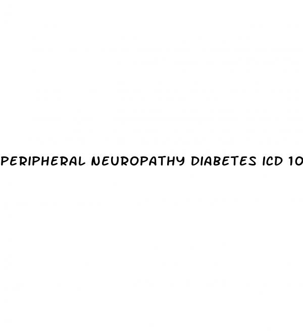 peripheral neuropathy diabetes icd 10